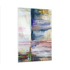 Quadro su Vetro 80x120cm Astrazione Pitture Olio Stampe Immagini Moderni Murale