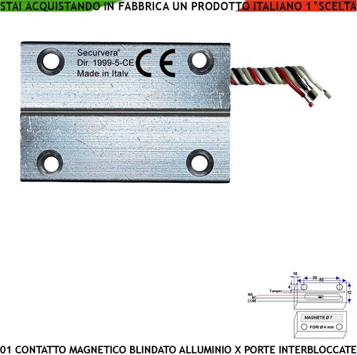 Contatto magnetico allarme - contatto,