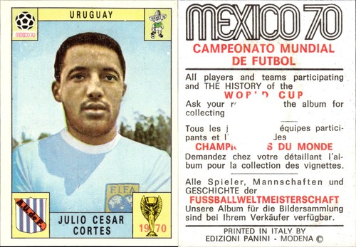 Panini mexico 1970 uruguay - 70,