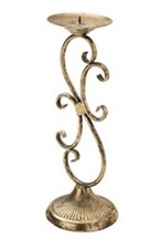 BRANDANI CANDELIERE RICCIOLI METAL 1 FIAMMA D.13×35,5 H. ART. 82660