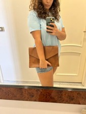 Borsa a busta in ecopelle