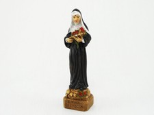 Statua di Santa Rita da Cascia in marmo resina Made in Italy 13 cm