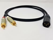 NAIM 3 Pin XLR a Phono RCA Mogami 2695 Cavo OFC Alta Definizione Placcato Oro 1m