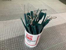 Barattolo anni 70 con vari attrezzi e spatole - Das adica  lotto*45