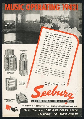 1942 seeburg jukebox console - 1942,