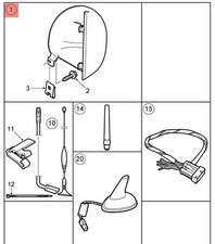 SAAB 9-5 SUPPORTO CONSOLE