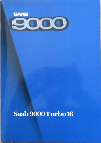 Brochure saab 9000 turbo - brochure,