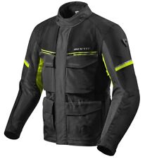 GIACCA MOTO REV'IT REVIT OUTBACK 3 STRATI WATERPROOF NERO GIALLO FLUO TG XL