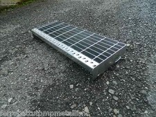 gradino in ferro zincato per scale scalino scala esterno gradini grigliato 60 cm