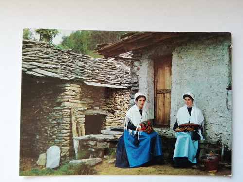 Cartolina costume valdese - valdese, 5