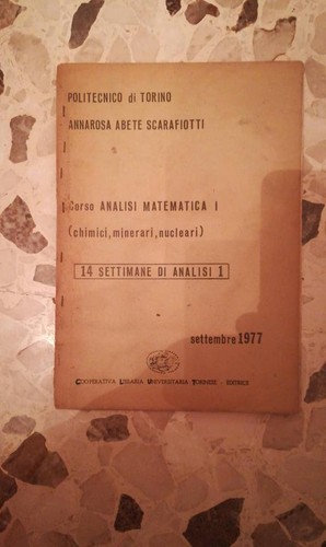 Corso analisi matematica - corso, 1
