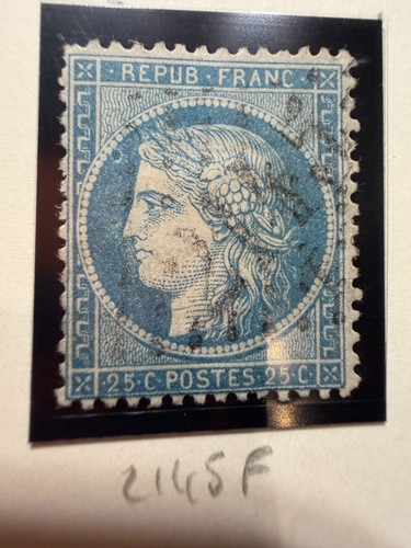Timbre 60a 20c bleu - n°60a,