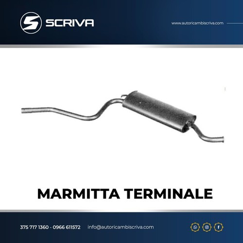 Marmitta posteriore terminale - marmitta,