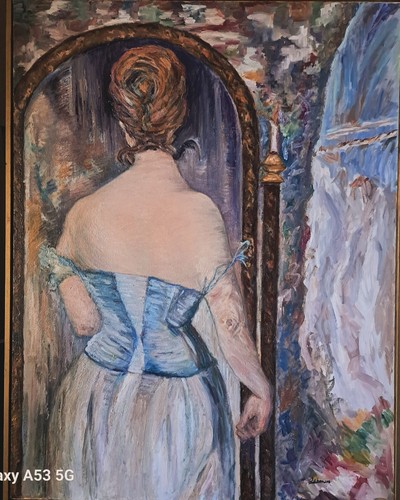 Quadro dipinto mano - mano,, olio