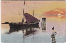 VENEZIA - LAGUNA CON BARCA PESCHERECCIA -16919-