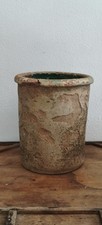 ? Vaso Antico in Terracotta Smaltata Verde – 28 cm x 24 cm – Pezzo da...