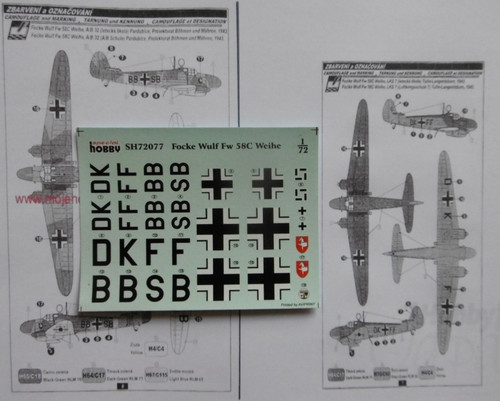 Decalcomanie focke wulf - decalcomanie, 1/72_focke-wulf