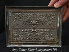 Statua specchio rame quadrato