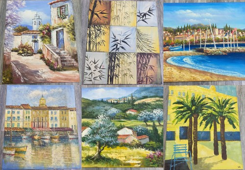 Quadro paesaggio dipinto - , su