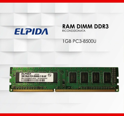 Ram ddr3 1gb - 1gb, elpida