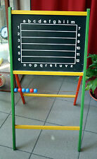 VECCHIA LAVAGNA PALLOTTOLIERE ABACO LEGNO SCUOLA ANNI 60 70 VINTAGE RETRO