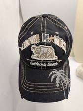 Swag Mania Cappello Uomo Regolabile Nero California Spiaggia Palma