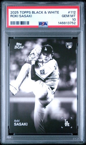 2025 topps black white roki - &,