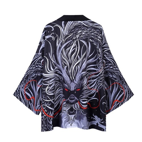 Maschile dragon cardigan top - dragon,