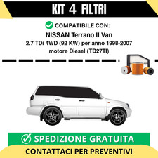 Kit 4 Filtri Tagliando per
