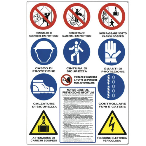 Cartello avviso sicurezza - cartello,