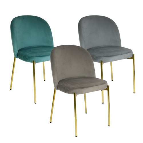 Sedia velluto con gambe - sedia, in