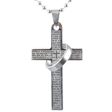 Croce Pendente Ciondolo Cristo