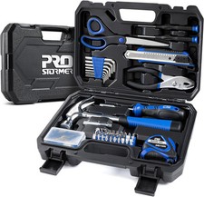 Prostormer 93 Pezzi Kit di Attrezzi, Set di Riparazione Casa di Base con Nero + Blu 