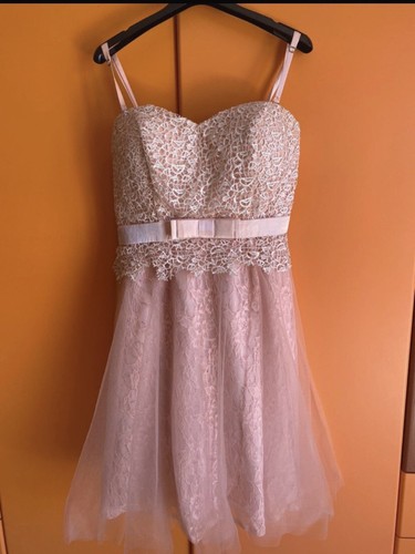 Vestito abito corto rosa - vestito,