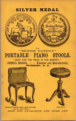 1879 briggs brevetto sgabelli - brevetto,