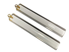 PENDENTE OVALE IN CRISTALLO, H