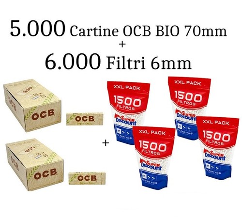 000 cartine ocb biologico - cartine,