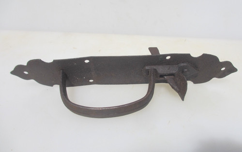 Victorian iron door - door, latch