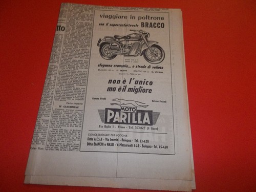 Pubblicita 1953 moto parilla - pubblicita',
