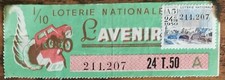 Billet de loterie nationale