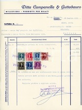 1959 BAGHERIA (PA) Ditta CAMPANELLA & GUTTADAURO Fattura vendita torrone