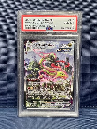 Rayquaza vmax 218 - vmax, psa
