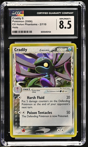 Cradily cgc holo - cradily, 8.5