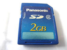 2GB Secure Digital Card Class 2 (scheda SD 2GB) PANASONIC usata
