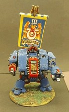 Warhammer 40k Space Marine Ultramarine Classic Dreadnought Metal Model.