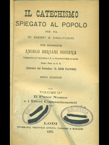 Catechismo spiegato al - catechismo,