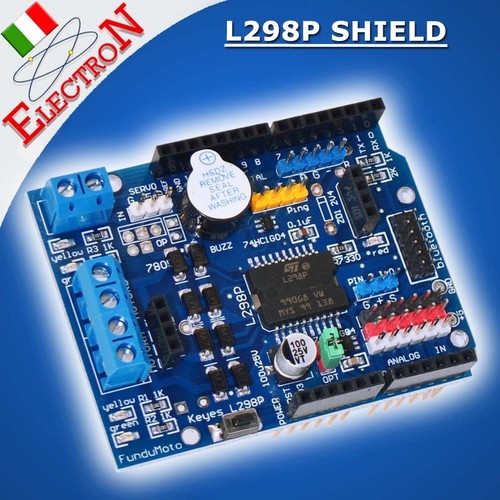 L298p dual motor driver shield - motor,