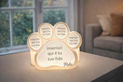 Lampada memoriale cane - lampada,