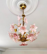 Lampadario vintage in vetro