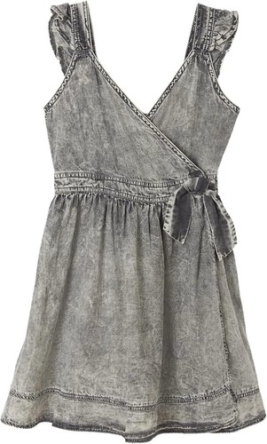 Abito chambray grigio mayoral - abito,